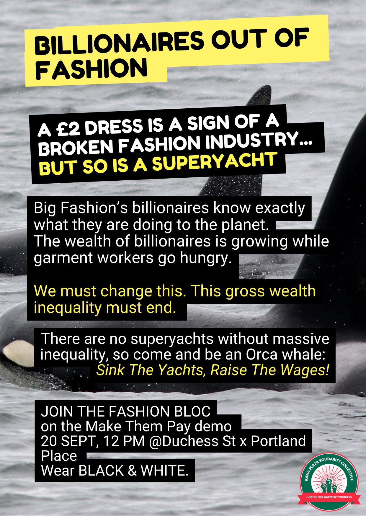 Sink The Yachts, Raise The Wages!